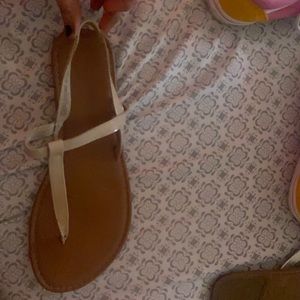 Time and Tru brown and tan sandals